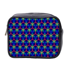 Honeycomb Fractal Art Mini Toiletries Bag 2-side