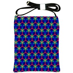 Honeycomb Fractal Art Shoulder Sling Bags