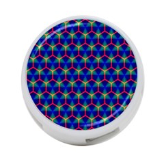 Honeycomb Fractal Art 4-port Usb Hub (one Side) by Nexatart