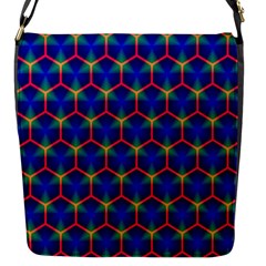 Honeycomb Fractal Art Flap Messenger Bag (s)