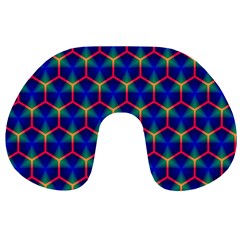 Honeycomb Fractal Art Travel Neck Pillows