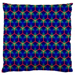 Honeycomb Fractal Art Standard Flano Cushion Case (one Side)