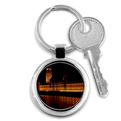 Houses Of Parliament Key Chains (round)  by Nexatart