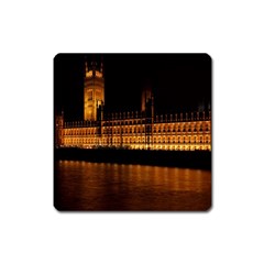 Houses Of Parliament Square Magnet by Nexatart