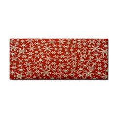 Holiday Snow Snowflakes Red Cosmetic Storage Cases