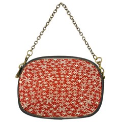 Holiday Snow Snowflakes Red Chain Purses (two Sides)  by Nexatart