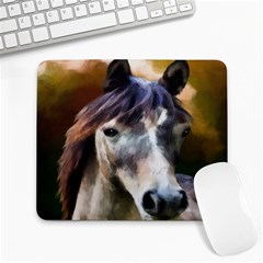 Horse Horse Portrait Animal Large Mousepads by Nexatart