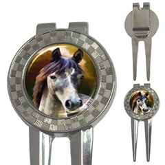 Horse Horse Portrait Animal 3-in-1 Golf Divots by Nexatart