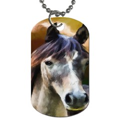 Horse Horse Portrait Animal Dog Tag (two Sides) by Nexatart