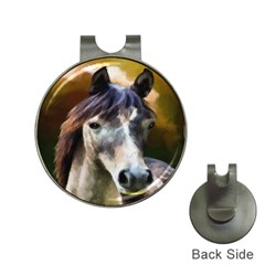 Horse Horse Portrait Animal Hat Clips With Golf Markers by Nexatart