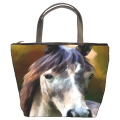 Horse Horse Portrait Animal Bucket Bags by Nexatart