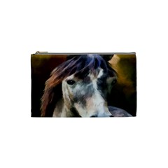 Horse Horse Portrait Animal Cosmetic Bag (small)  by Nexatart