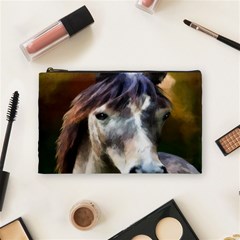 Horse Horse Portrait Animal Cosmetic Bag (medium)  by Nexatart