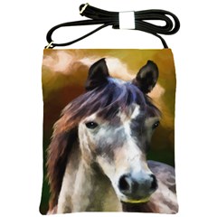 Horse Horse Portrait Animal Shoulder Sling Bags by Nexatart