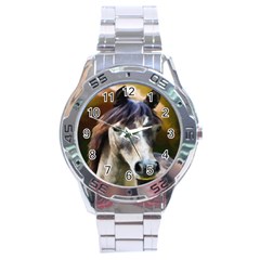 Horse Horse Portrait Animal Stainless Steel Analogue Watch by Nexatart