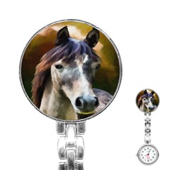 Horse Horse Portrait Animal Stainless Steel Nurses Watch by Nexatart