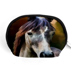 Horse Horse Portrait Animal Accessory Pouches (medium)  by Nexatart