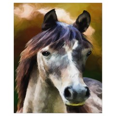 Horse Horse Portrait Animal Drawstring Bag (small) by Nexatart