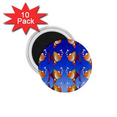 Illustration Fish Pattern 1 75  Magnets (10 Pack)  by Nexatart