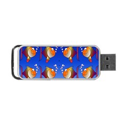 Illustration Fish Pattern Portable Usb Flash (two Sides)