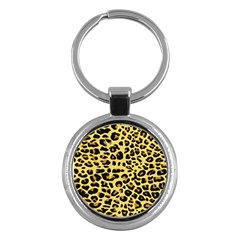 Jaguar Fur Key Chains (round)  by Nexatart