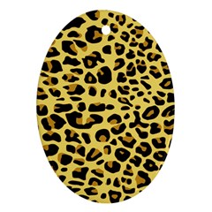 Jaguar Fur Oval Ornament (two Sides) by Nexatart