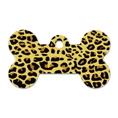 Jaguar Fur Dog Tag Bone (one Side)