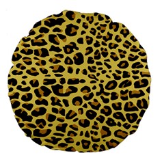 Jaguar Fur Large 18  Premium Flano Round Cushions by Nexatart