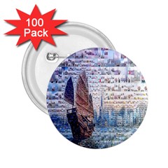 Hong Kong Travel 2 25  Buttons (100 Pack)  by Nexatart