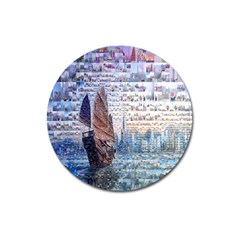 Hong Kong Travel Magnet 3  (round) by Nexatart