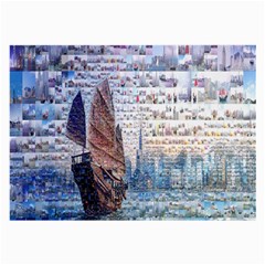 Hong Kong Travel Large Glasses Cloth (2-side) by Nexatart