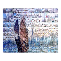 Hong Kong Travel Double Sided Flano Blanket (large) 