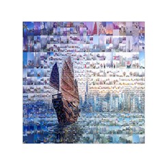 Hong Kong Travel Small Satin Scarf (square) by Nexatart