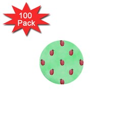 Ladybug Pattern 1  Mini Buttons (100 Pack) 