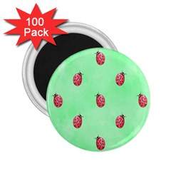 Ladybug Pattern 2 25  Magnets (100 Pack)  by Nexatart