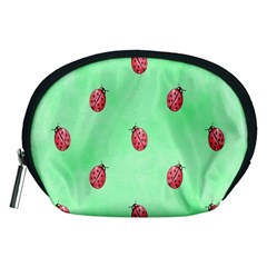 Ladybug Pattern Accessory Pouches (medium)  by Nexatart