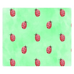 Ladybug Pattern Double Sided Flano Blanket (small)  by Nexatart