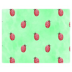 Ladybug Pattern Double Sided Flano Blanket (medium)  by Nexatart