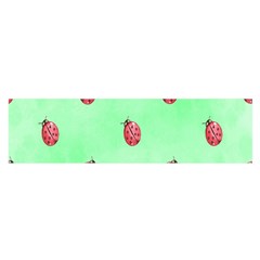 Ladybug Pattern Satin Scarf (oblong) by Nexatart