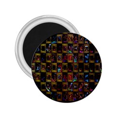 Kaleidoscope Pattern Abstract Art 2 25  Magnets