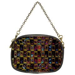 Kaleidoscope Pattern Abstract Art Chain Purses (one Side)  by Nexatart