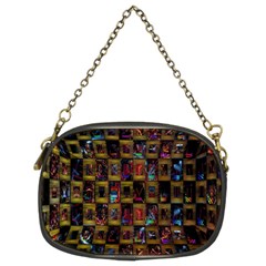 Kaleidoscope Pattern Abstract Art Chain Purses (two Sides) 