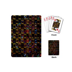 Kaleidoscope Pattern Abstract Art Playing Cards (mini)  by Nexatart