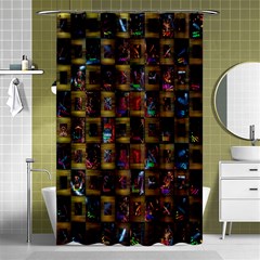 Kaleidoscope Pattern Abstract Art Shower Curtain 48  X 72  (small)  by Nexatart