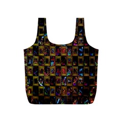 Kaleidoscope Pattern Abstract Art Full Print Recycle Bags (s) 