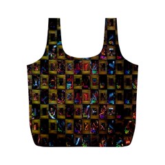 Kaleidoscope Pattern Abstract Art Full Print Recycle Bags (m)  by Nexatart