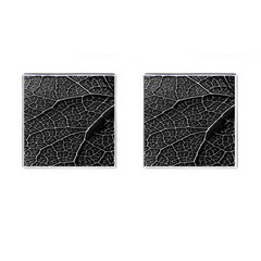 Leaf Pattern  B&w Cufflinks (square) by Nexatart