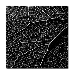 Leaf Pattern  B&w Face Towel by Nexatart