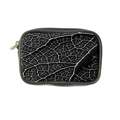 Leaf Pattern  B&w Coin Purse by Nexatart