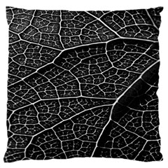 Leaf Pattern  B&w Standard Flano Cushion Case (one Side) by Nexatart